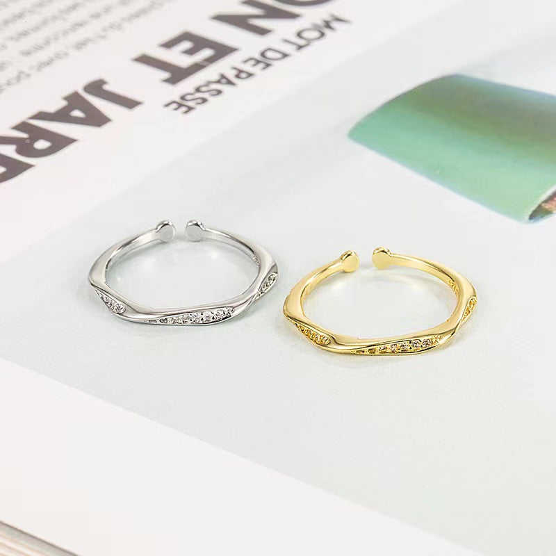Female Design Niche Fashion Personality Adjustable Rings