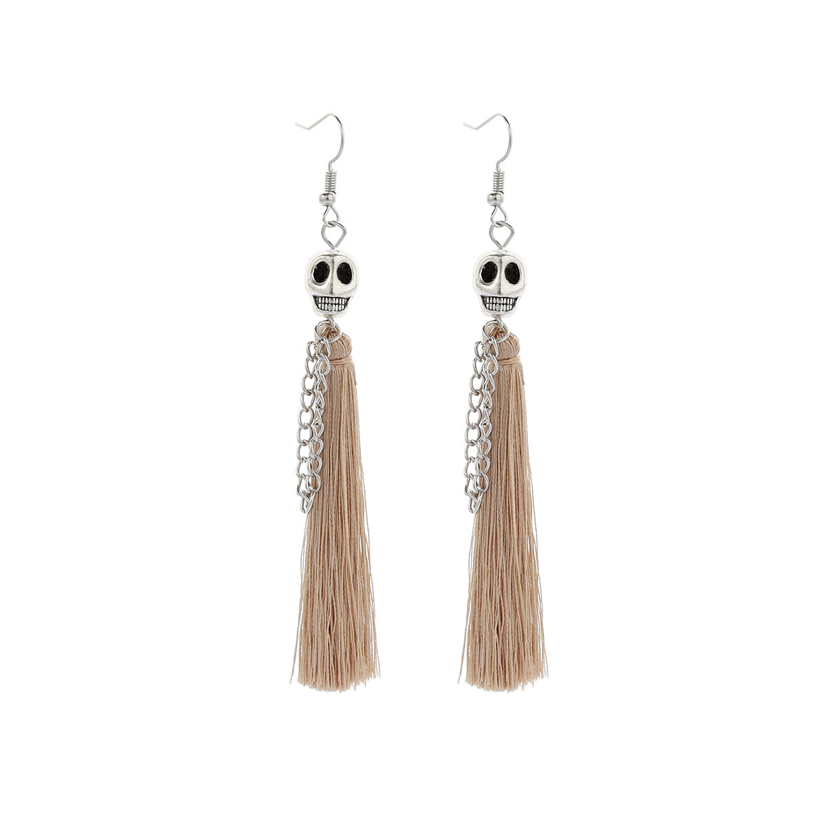 Accessories Punk Skull Tassel Fashion Retro Earrings