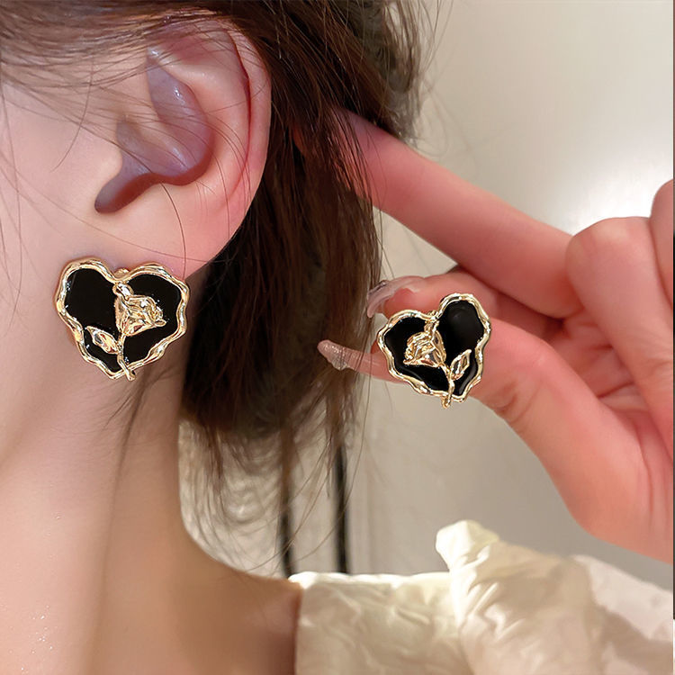 Fresh Simple Flower Light Luxury Fashion Earrings