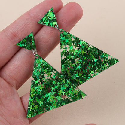 Women's Carnival Element Fashion Simple Geometric Stars Earrings