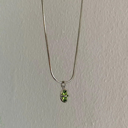 Green Butterfly Elf Cuban Spicy Female Necklaces