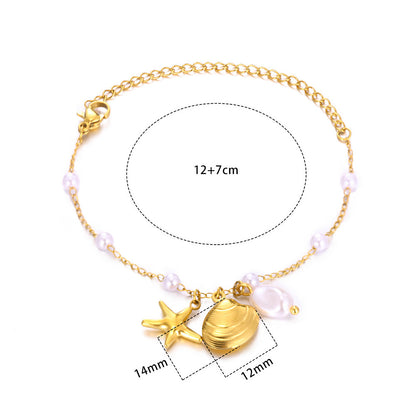 Summer Beach Style Shell Stainless Steel Necklaces