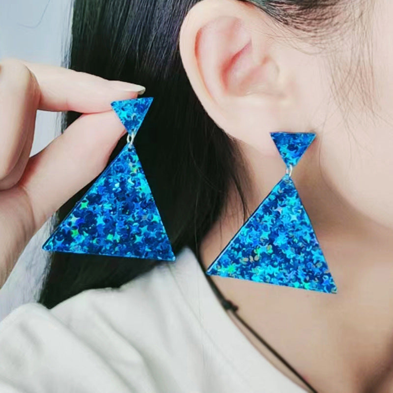 Women's Carnival Element Fashion Simple Geometric Stars Earrings