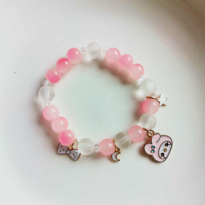 Children's Cartoon Beaded Cute Sweet Princess Style Bracelets