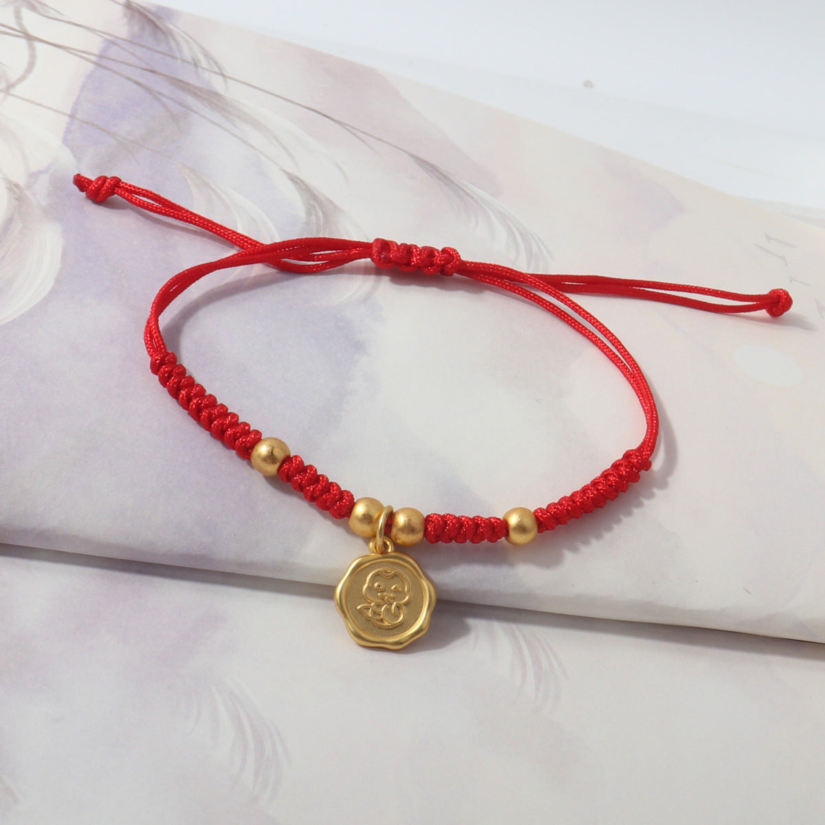 Year Of Snake Woven Love Holding Rabbit Spirit Bracelets