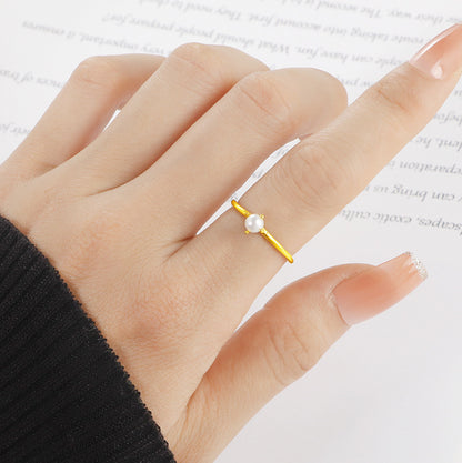 Luxury Exquisite Small Four Claw Simple Rings