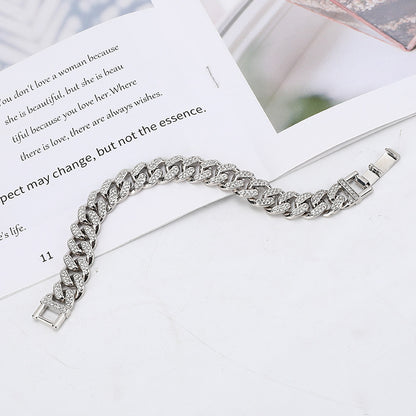 Women's & Men's Hipster Cuban Link Chain Diamond Mm Necklaces