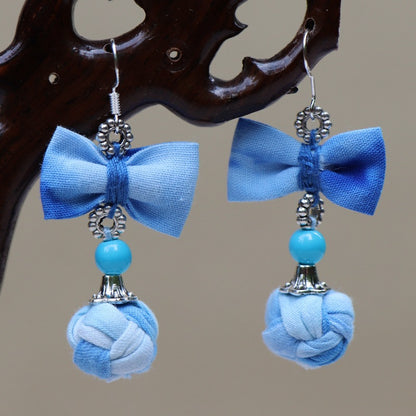 National Fashion Dali Female Blue Dyed Earrings