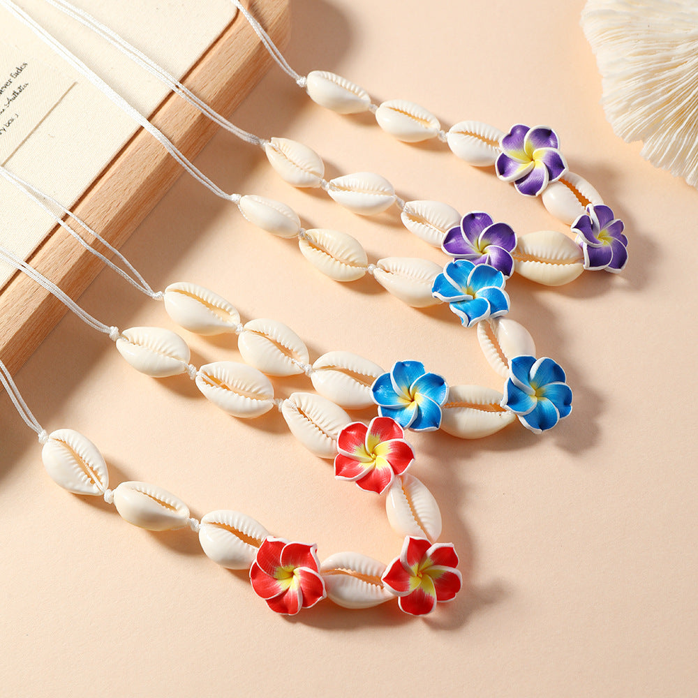 Shell Flower Bohemian Sweet Girly Fashion Simple Necklaces