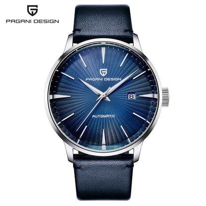 Men's Pin Buckle Spiral Watch Crown Transparent Mechanical Watches