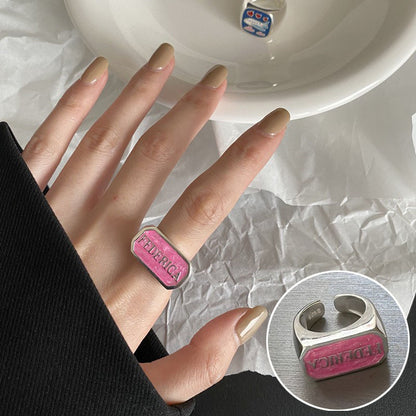 Offer Open Female Retro Fashion Twin Rings