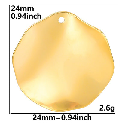 Colorful Vacuum Plating Stainless Steel Geometric Spacer Pendants