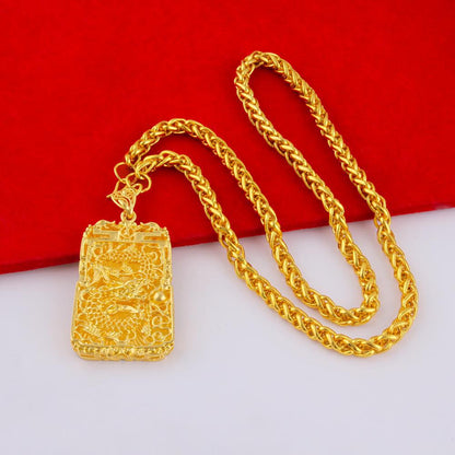 Men's Live Streaming On Gold Plated Large Necklaces