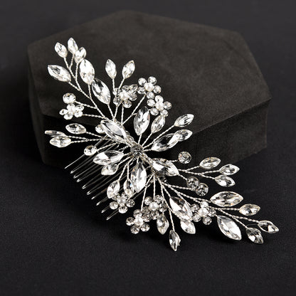 Hair Accessories Inlaid Crystal Comb Wedding Earrings