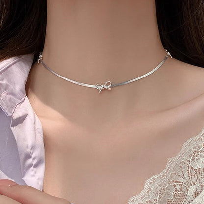 Women's Bow Niche High-grade Clavicle Chain Summer Necklaces