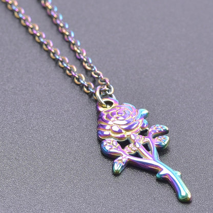 Stainless Steel Vacuum Plating Rainbow Color Titanium Pendants