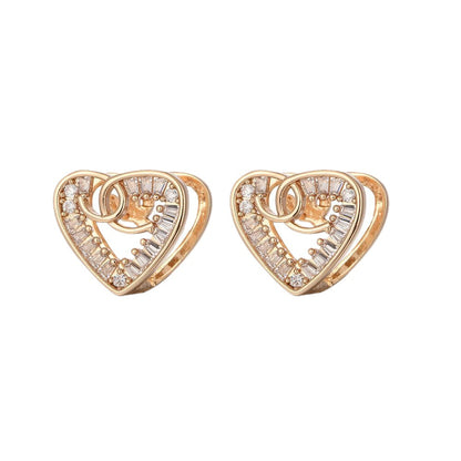 Personality High-grade Zircon Versatile Design Exquisite Earrings