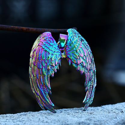 Women's & Men's Stainless Steel Angel Wings Fashion Personality Pendants