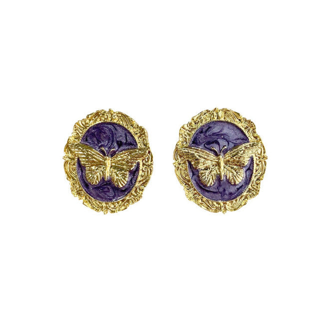 Butterfly High-grade Light Luxury Simplicity Design Earrings