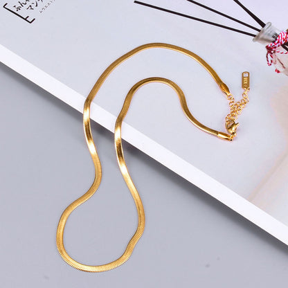 Hemp Flowers Chain Snake Bones Bamboo Titanium Necklaces