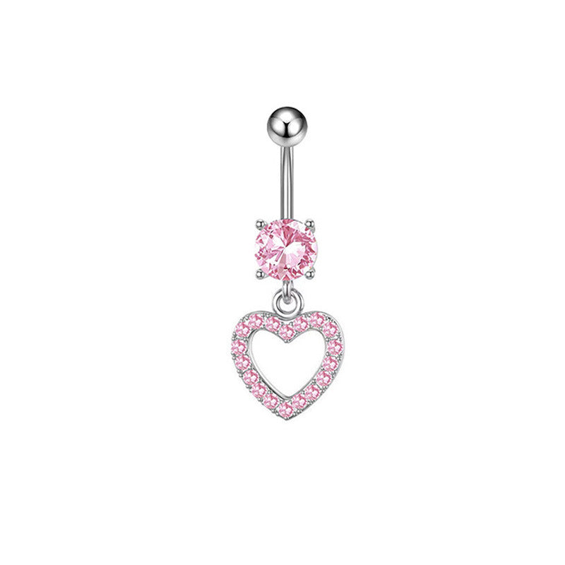 Heart Navel Stylish Piercing Jewelry Heart-shaped Earrings