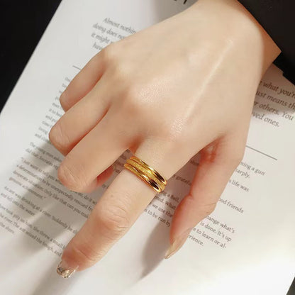 Simple Titanium Steel Female Fashion Personality Rings