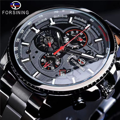 Men's Three Eyes Six Needles Automatic Watch Mechanical Watches