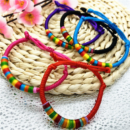 Festival Colorful Rope Ethnic Style Braiding Thread Bracelets