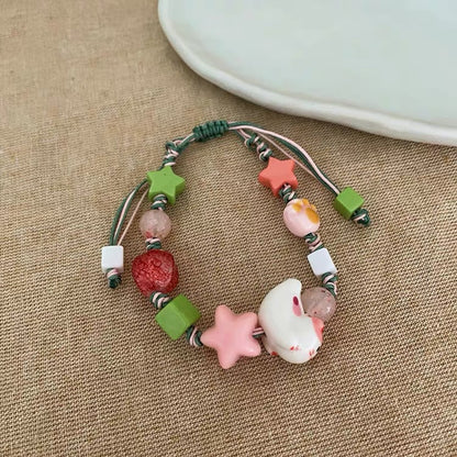 Style Ancient Bamboo Beaded Butterfly Female Design Bracelets