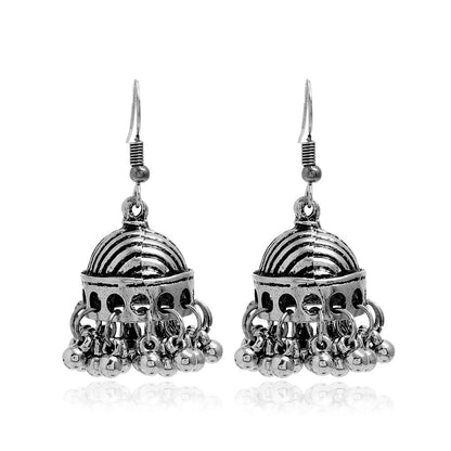 Vintage Pattern Creative Bell Exaggerated Personalized Earrings