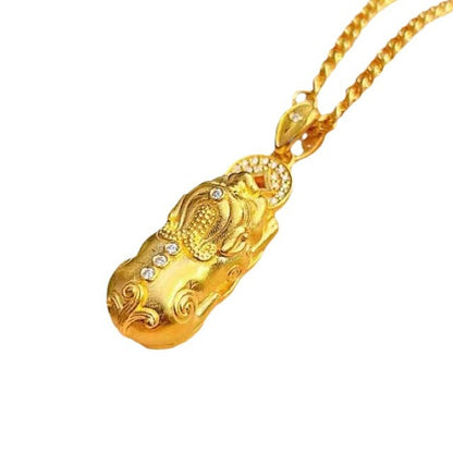 Ancient Law Alluvial Gold Pi Pure Pendants