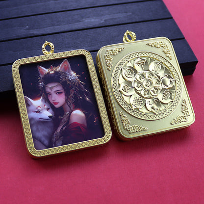 Ethnic Style Golden Fox Previous Life Pendants