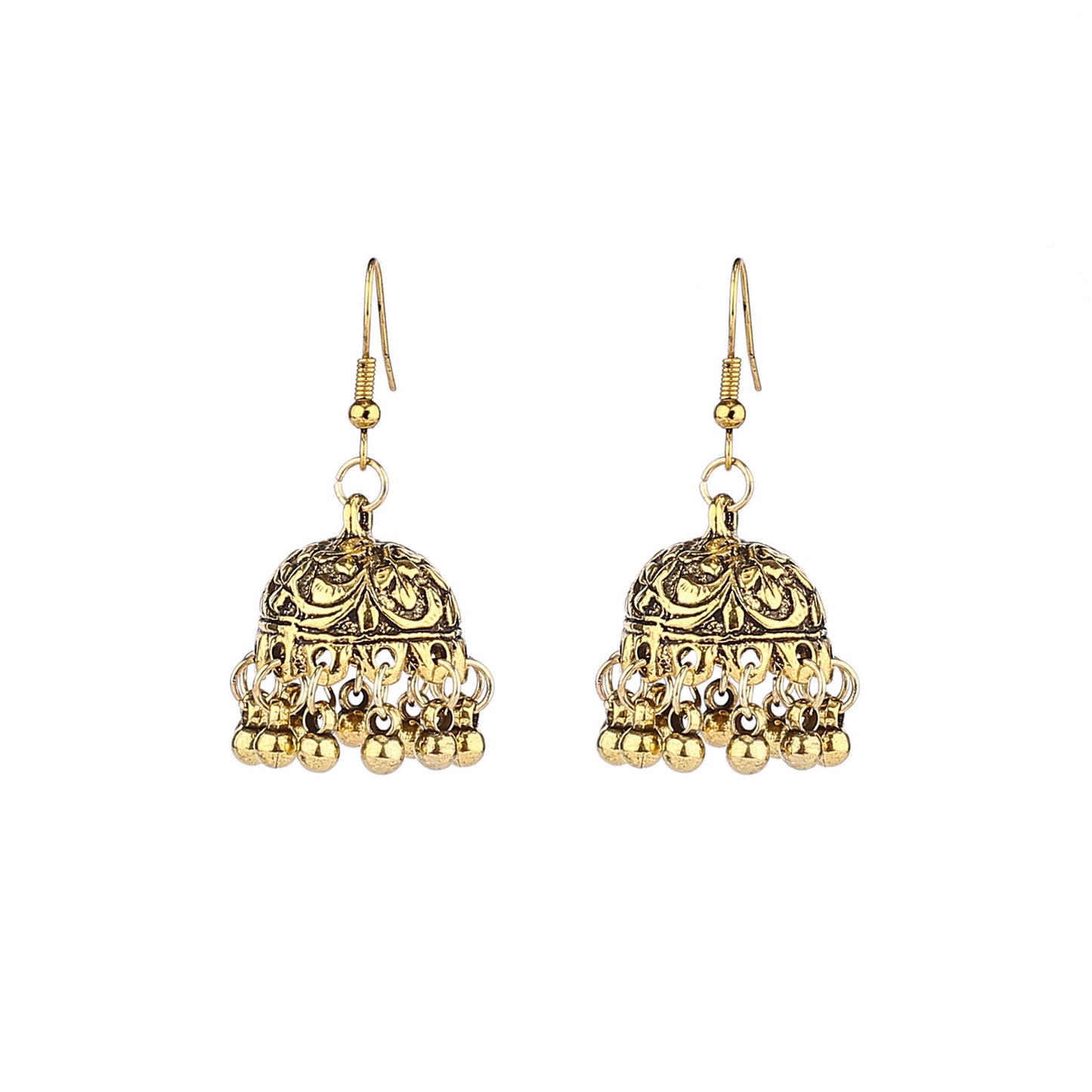 Ethnic Style Bell Alloy Jewelry Design Earrings