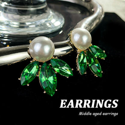 Design Elegant Flower Light Luxury High Earrings