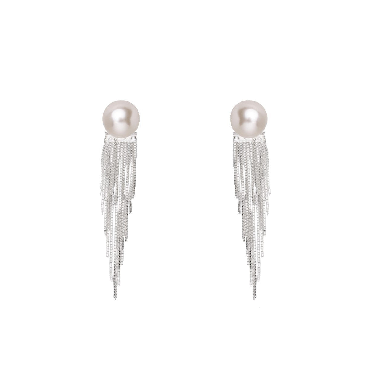 Light Luxury Minority Bow Zircon Pearl Elegant Earrings