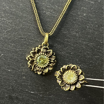 All Things Symbiosis Series Sunflower Suit Niche Necklaces