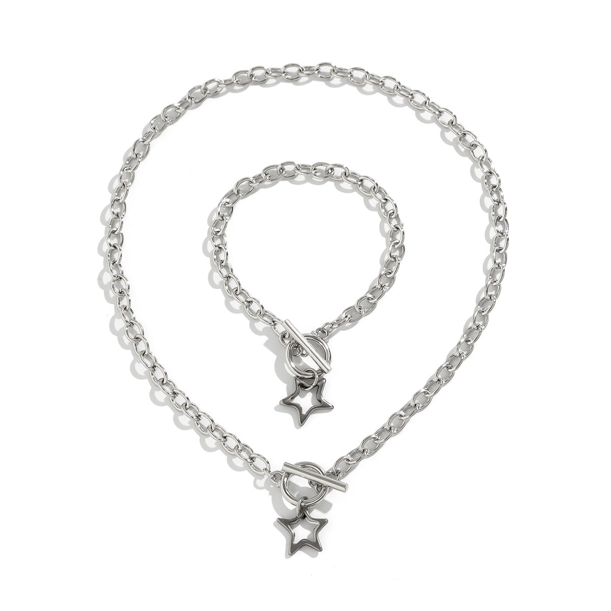 Simple Sweet Cool Titanium Steel Slim Chain Necklaces