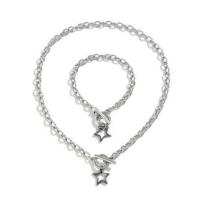 Simple Sweet Cool Titanium Steel Slim Chain Necklaces