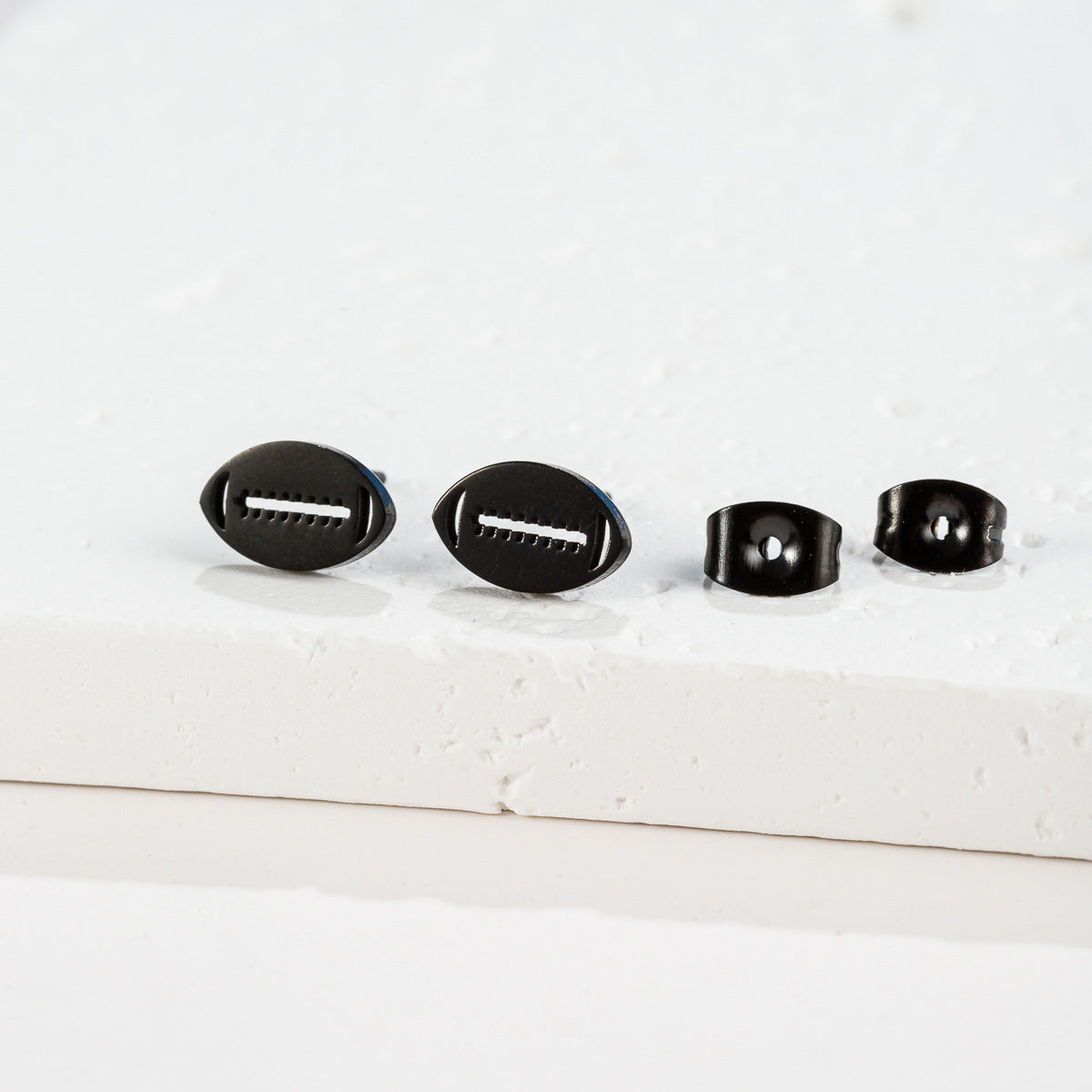 Stainless Steel Football Baseball Rugby Fashion Earrings