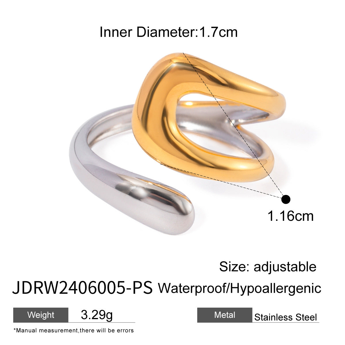 Ding Stainless Steel Flower Advanced Sense Finger Rings