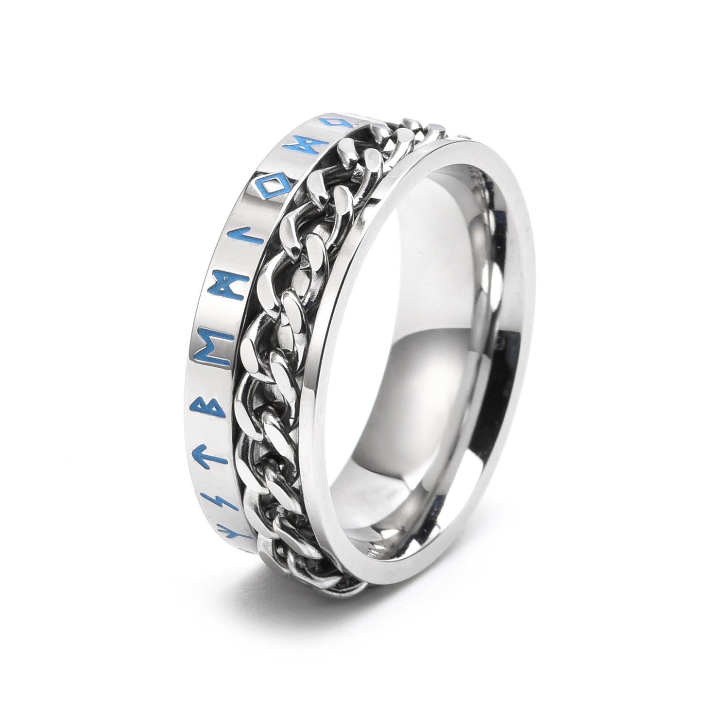 Men's Personalized Titanium Steel Luminous Nordic Style Rings