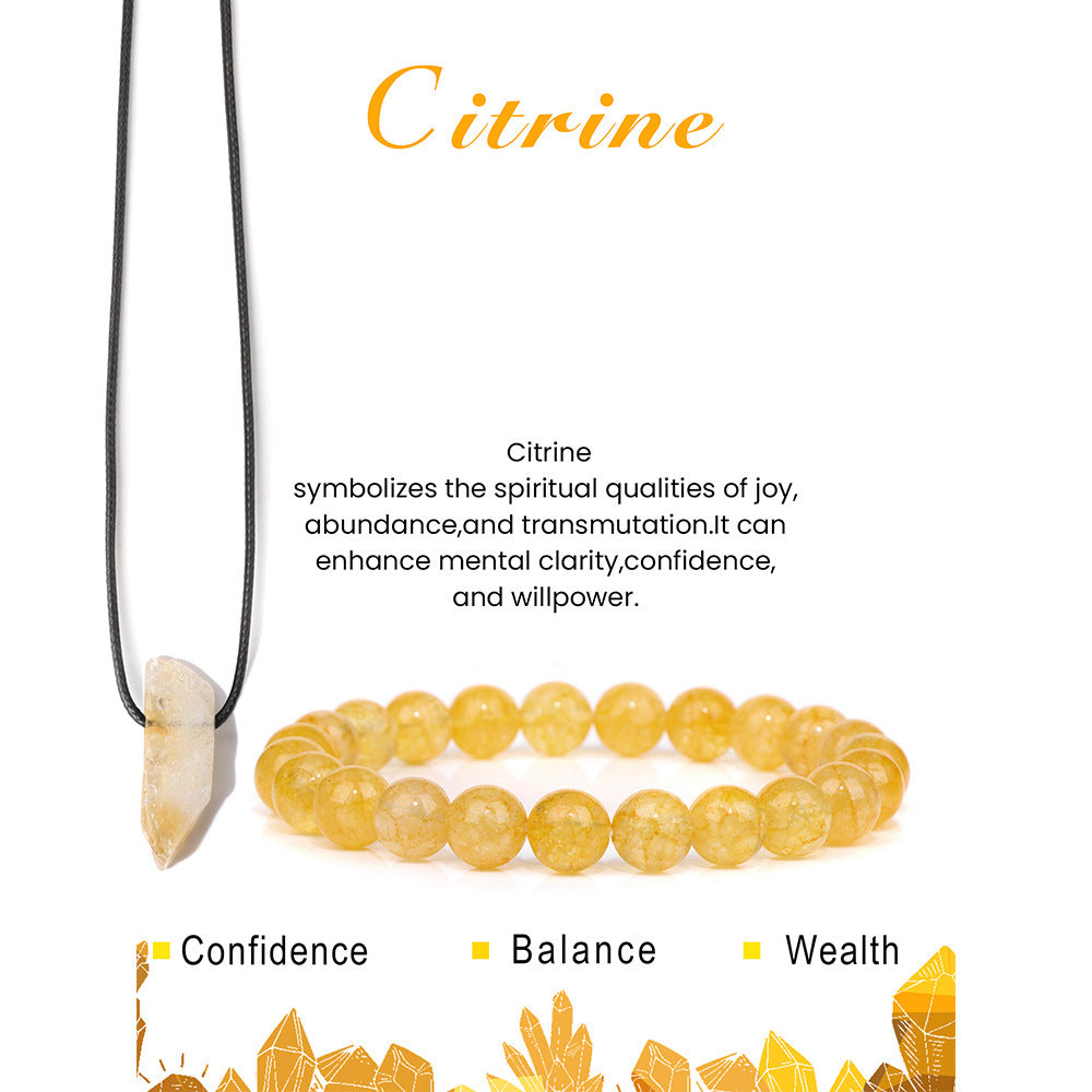 Crystal Combination Suit Couple Stone Bead Bracelets