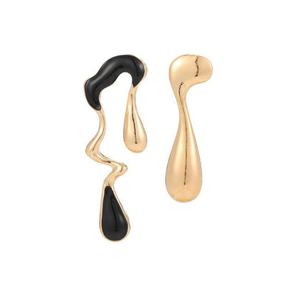 Liquid Irregular Geometric Ear Sweet Cool Personality Rings