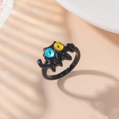 Childlike Cute Panda Alloy Personalized Niche Design Rings