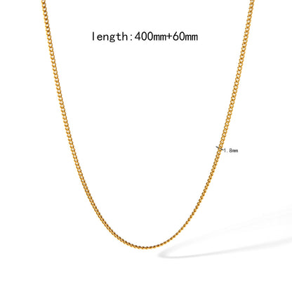 Gold Plated Chain O-shaped Figaro Personality Necklaces