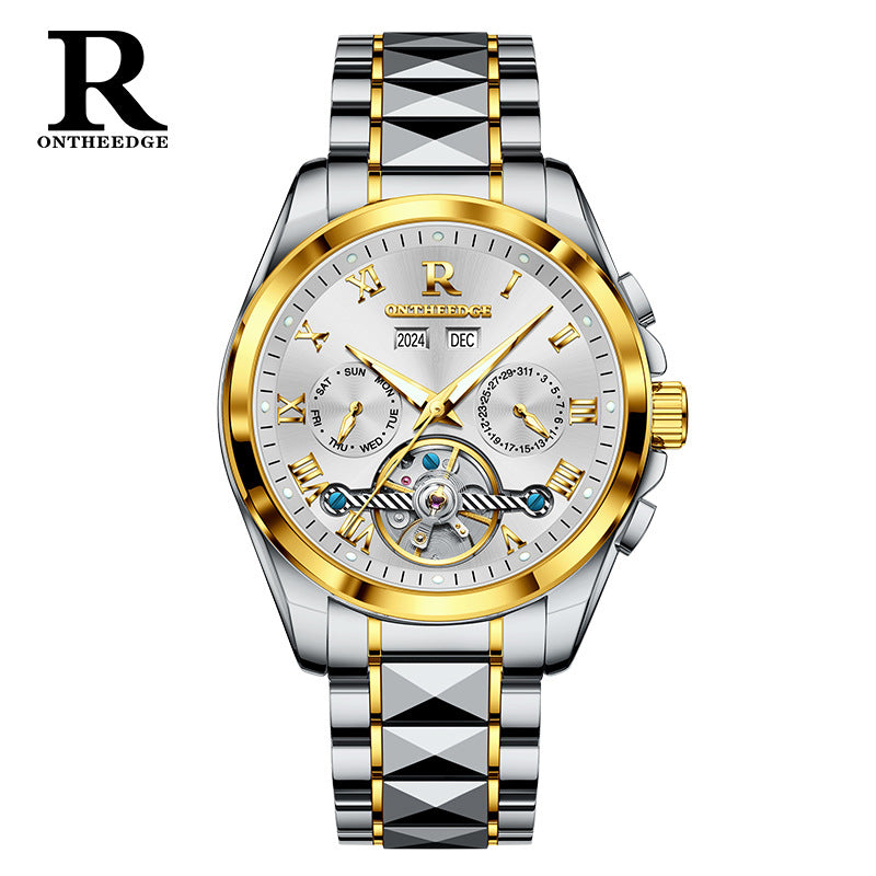 Men's Swiss Famous Watch Automatic Hollow Pure Mechanical Watches