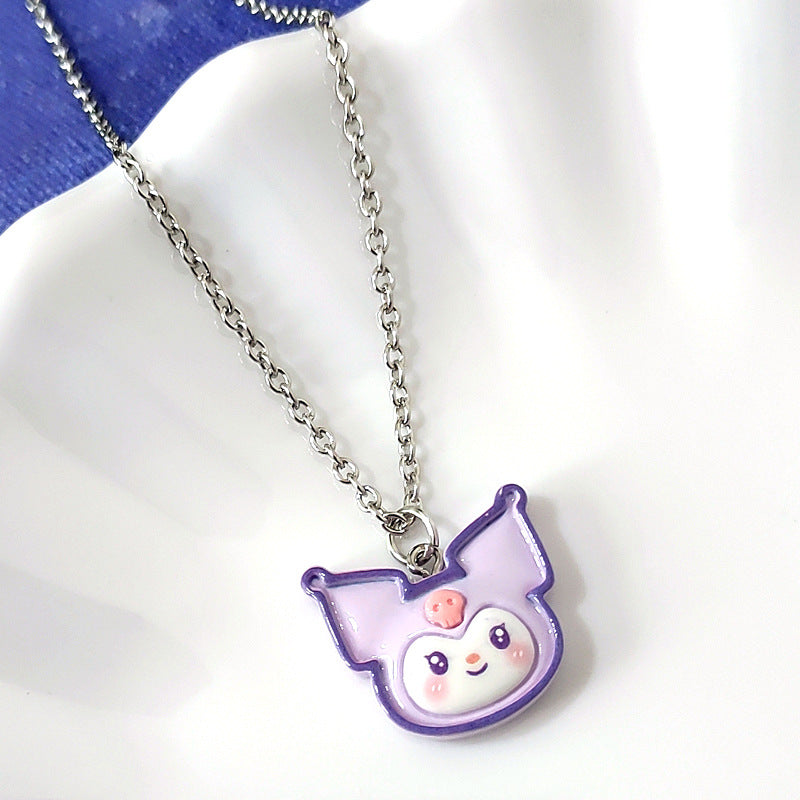 Cartoon Resin Cat Melody Clow Clavicle Necklaces