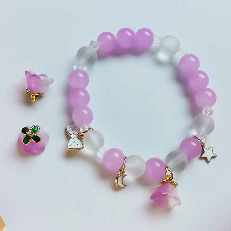 Children's Cartoon Beaded Cute Sweet Princess Style Bracelets