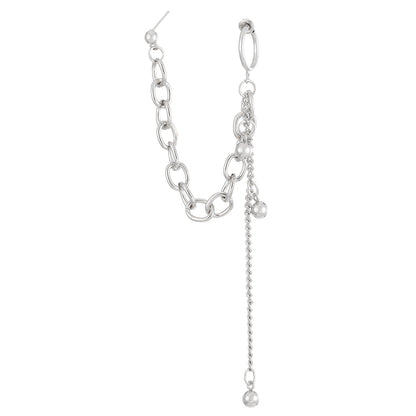 Chain Cold Style Design Alloy Ball Earrings