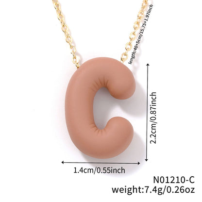 Comfortable Fashionable Personalized Trendy Simple Letter Necklaces